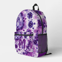 Fun Purple Violet Pink Batik Circles Art Pattern