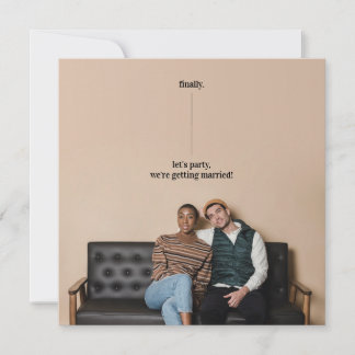 Fun Quirky Design Enregistrer la carte Mariage Dat