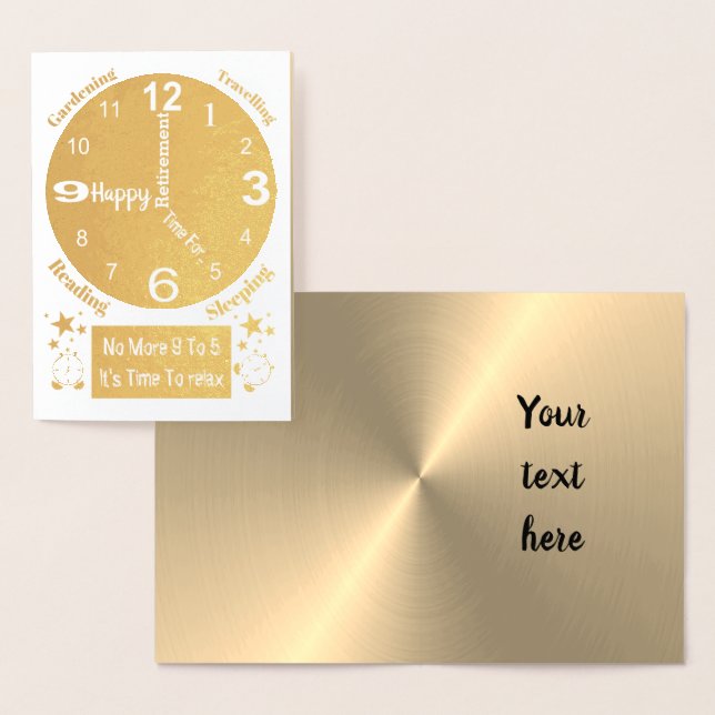 Fun Quote Best Wishes Retirement Card Idea (Display)