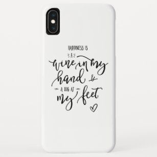 Fun Quote Dog Person Wine Lover Handlettered Case-Mate iPhone Case