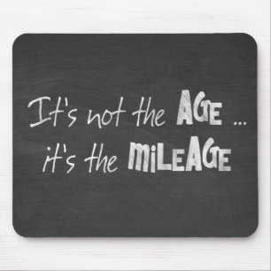 Fun Quote on Black Chalkboard Mouse Pad