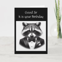 Fun Raccoon Have a Jolly Good Time