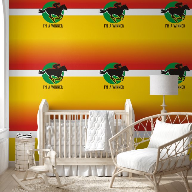 FUN - Racehorse Jockey - I AM A WINNER Wallpaper (Kids)