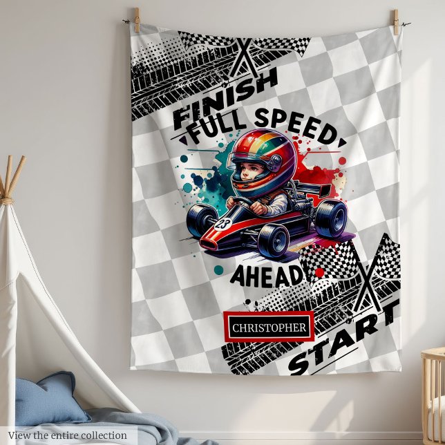 Fun Racing Blanket Formula 1 Boy Birthday (Fun Racing Blanket Formula 1 Boy Birthday)