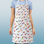 Fun Rainbow Bird Apron<br><div class="desc">A fun flock of rainbow coloured birds just doing their thing.  Original art by Nic Squirrell.</div>