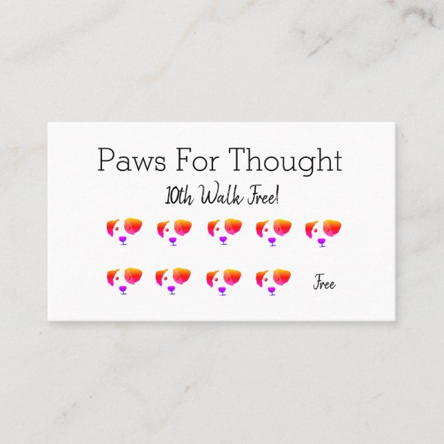 Fun Rainbow Chien marchant Chien Grossissant Carte (Devant)