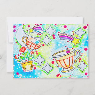 Fun Rainbow Coffee Card