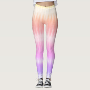 Fun Rainbow Coloured Tie Dye Leggings