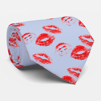 FUN! Red Lipstick Prints Tie
