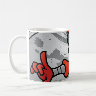 Fun Red Ninja Design Coffee Mug