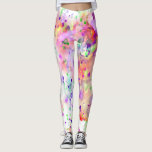 Fun Red, Orange, Purple & Green Paint Splatter Leggings<br><div class="desc">These leggings feature a fun design of watercolor paint splatters in shades of red,  orange,  purple,  and green. Artsy,  unique and trendy,  these leggings are sure to make a splash wherever you wear them!</div>