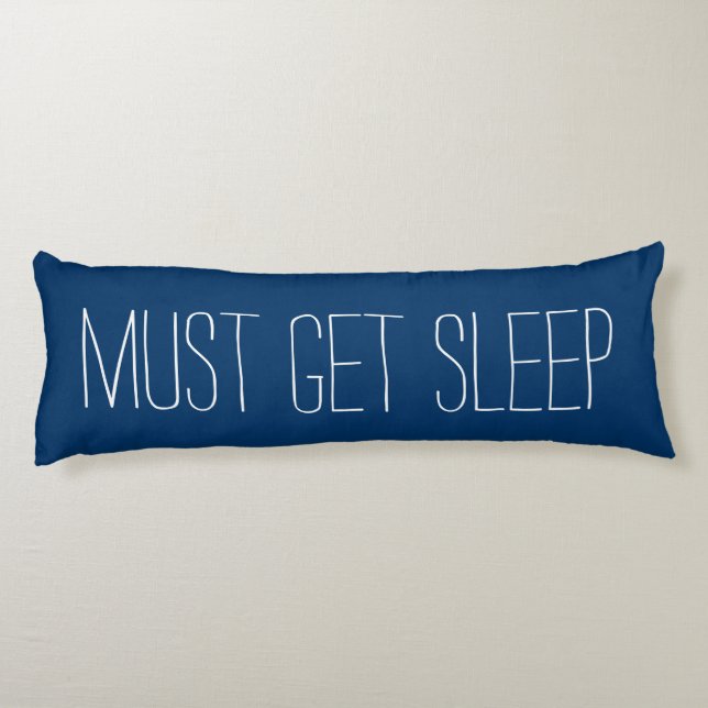 Fun & Relaxing Blue and White Must Get Sleep Body Pillow (Back)