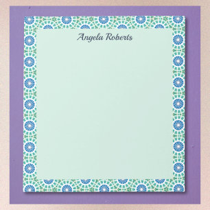 Fun Repeating Pattern in Blues Notepad