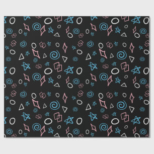Fun repeating pattern in the trans flag colors! wrapping paper