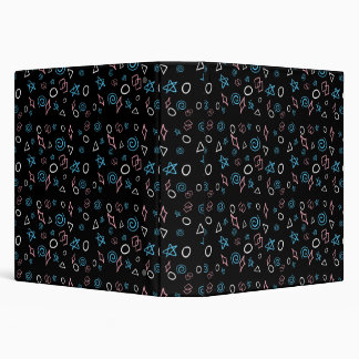 Fun repeating pattern in the trans flag colours! binder