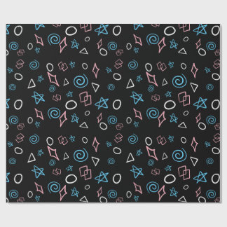 Fun repeating pattern in the trans flag colours! wrapping paper