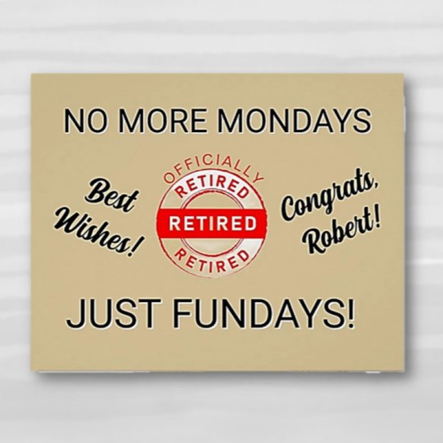 Fun Retiree Retirement Party  Poster (Creator Uploaded)
