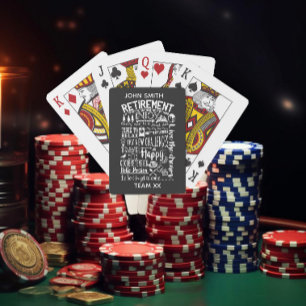 Fun Retirement Playing Cards Custom Personaliz