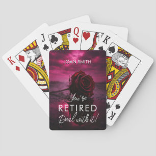 Fun Retirement Playing Cards Custom Personaliz