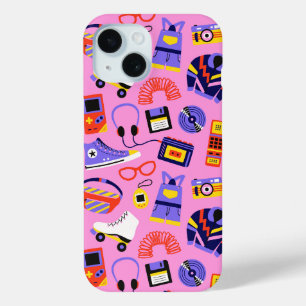 Fun retro 90s nostalgia – Y2K tech and clothing iPhone 15 Case