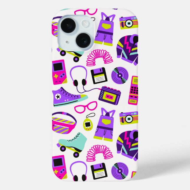 Fun retro 90s nostalgia – Y2K tech and clothing Case-Mate iPhone Case (Back)