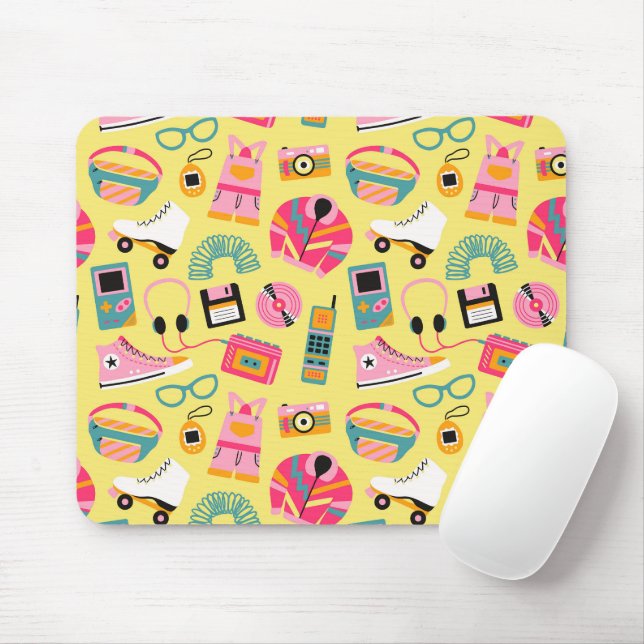 Fun retro 90s nostalgia – Y2K tech and clothing Mouse Pad (With Mouse)