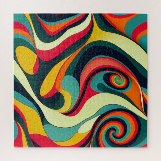 Fun Retro Abstract Puzzle (Vertical)