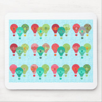 Fun Retro Balloons Vintage Pastel Art Mouse Pad