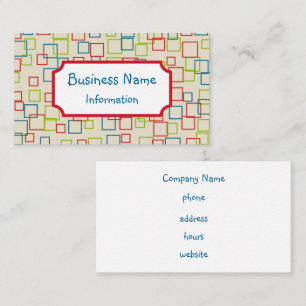 Fun Retro Business Card