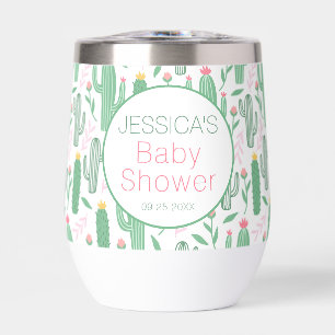 Fun Retro Cactus Succulent Baby shower Floral