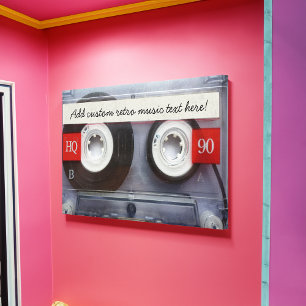 Fun Retro Cassette Tape Canvas Print