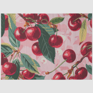Fun Retro 'Cherry Pop' Pink  Tissue Paper