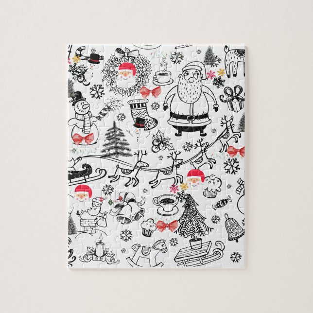 Fun Retro Christmas Jigsaw Puzzle (Vertical)