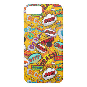 Fun Retro Comic Book Pop Art Explosions Case-Mate iPhone Case
