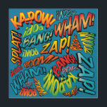 Fun Retro Comic Book Pop Art SOUNDS<br><div class="desc">A fun, cool and trendy retro comic book pop art-inspired design that puts the wham, zap, pow into your day. The perfect gift for superheroes, your friends, family or as a treat to yourself. Designed by ComicBookPop© at www.zazzle.com/comicbookpop*</div>