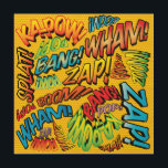 Fun Retro Comic Book Pop Art Sounds<br><div class="desc">A fun, cool and trendy retro comic book pop art-inspired design that puts the wham, zap, pow into your day. The perfect gift for superheroes, your friends, family or as a treat to yourself. Designed by ComicBookPop© at www.zazzle.com/comicbookpop*</div>