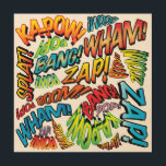 Fun Retro Comic Book Pop Art Sounds<br><div class="desc">A fun, cool and trendy retro comic book pop art-inspired design that puts the wham, zap, pow into your day. The perfect gift for superheroes, your friends, family or as a treat to yourself. Designed by Thisisnotme©</div>
