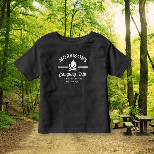Fun Retro Family Reunion Camping Trip Campfire Toddler T-shirt