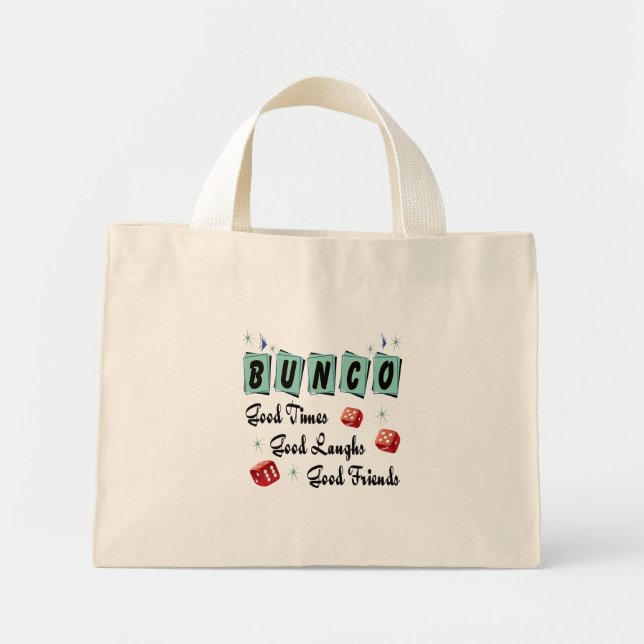 Fun Retro Good Times Bunco  Mini Tote Bag (Front)