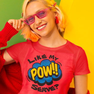 Fun Retro Pop Art Pickleball Paddle T-Shirt