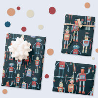 Fun Retro Robot Cute Dark
