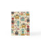 Fun Retro Robots Illustrated Pattern (Cream)