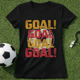 Fun Retro Soccer Goal Chant Vintage Typography T-Shirt