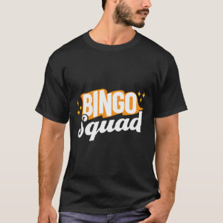 Fun Retro Style Bingo Squad For Bingo Night Player T-Shirt