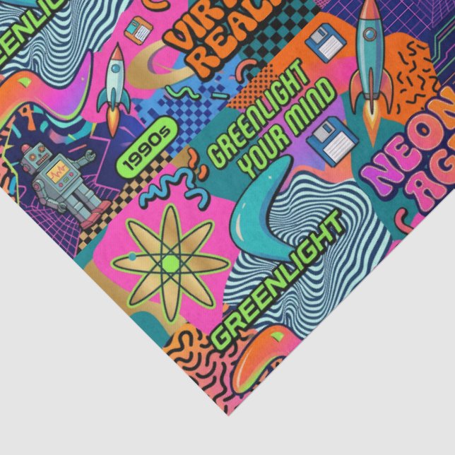 Fun Retro   Tissue Paper (Detail)