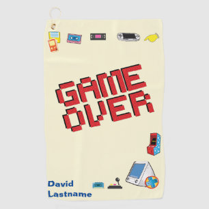 Fun Retro Video Gamer 🎮 Nerd Golf Towel