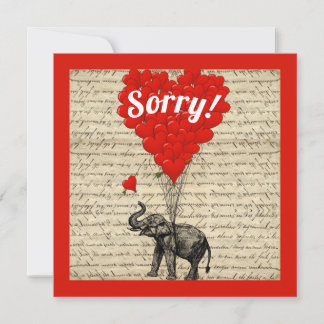 Fun romantic Sorry Card