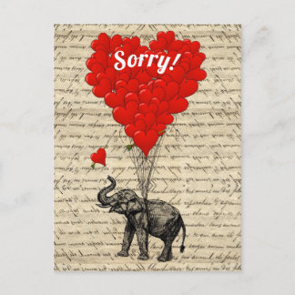 Fun romantic Sorry Postcard