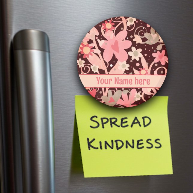 Fun rose Fleurs Aimant Inspiritisme Personnalisé (Créateur téléchargé)