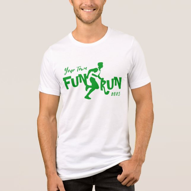 Fun Run Design Tri-Blend Shirt (Front)